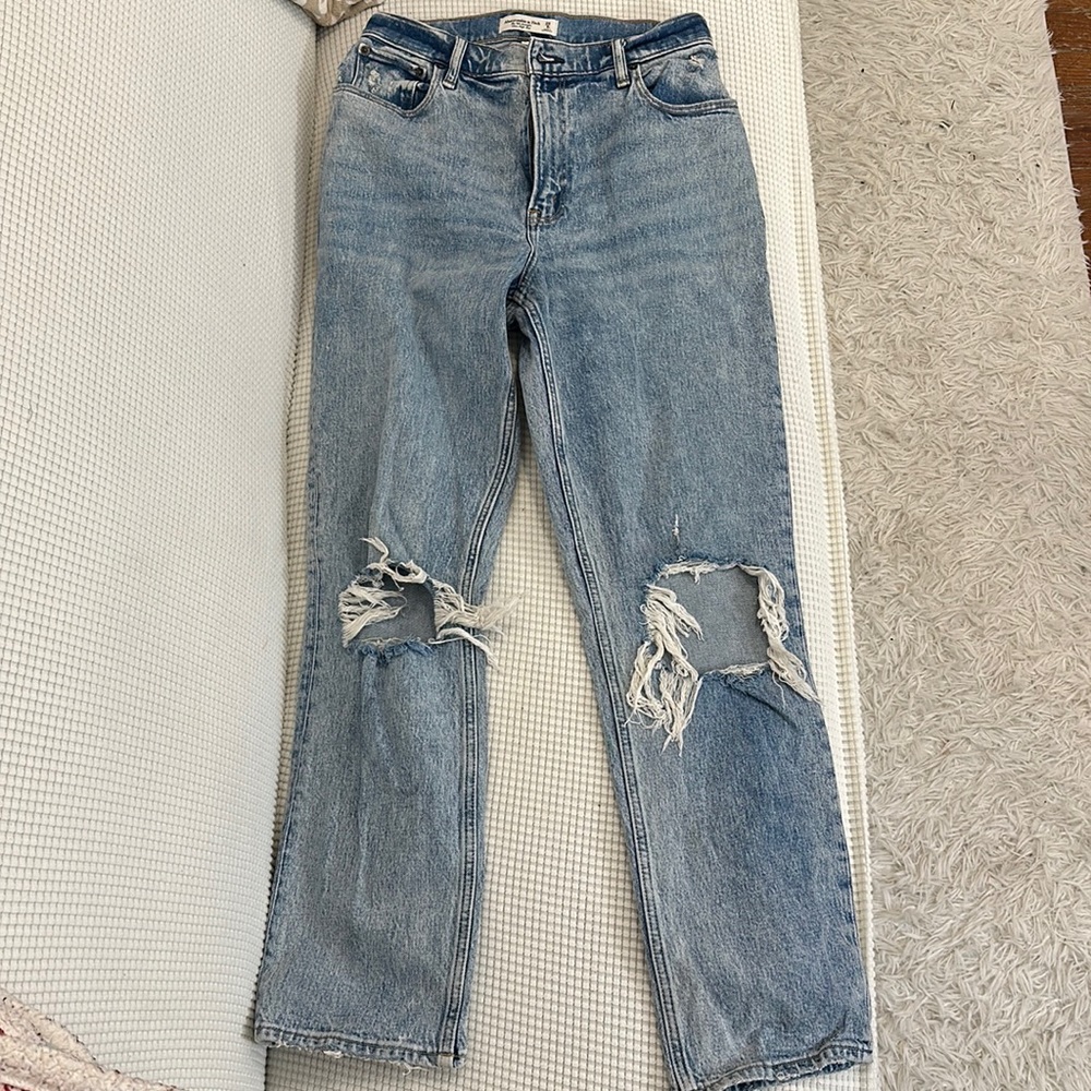 Abercrombie the 90s straight ultra high rise jeans curve love